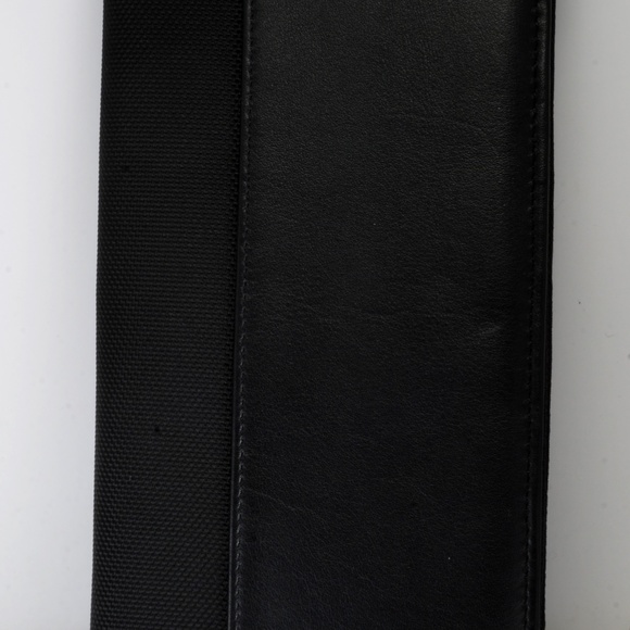 New Shaffer Card Organizer Holder Leather & Canvas - Picture 2 of 8